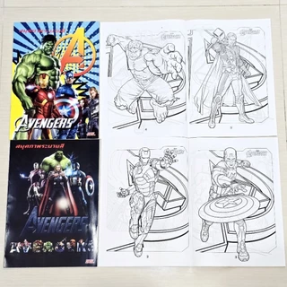 สมุดระบายสี (ลายใหม่) Kpop Demon Hunters วันพีซ โปเกม่อน Superhero Minecraft Paw Patrol Roblox เกมส์ Kuromi