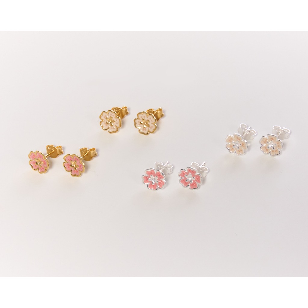 BUBBLY ต่างหู Blossom earrings ต่างหูดอกไม้งานดีไซน์ของทางแบรนด์ Bubbly Jewelry