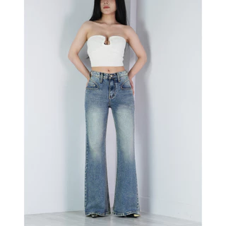 VALAW - Bootcut Jeans กางเกงยีนส์ทรงขาม้าเอวกลาง