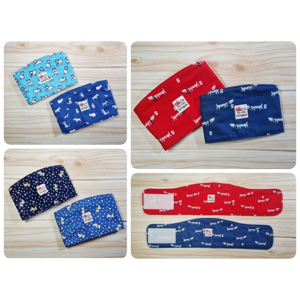 🔵โอบิ/OBI/ผ้าคาดเอวสุนัขตัวผู้ขนาดเล็ก🔵รอบเอว 10 -19 นิ้ว S-XXL #DogBellyBand