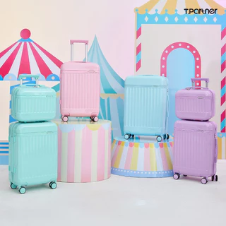 สินค้าแท้ 100% Tpartner รุ่น Melody Series - กระเป๋าเดินทางล้อลากขนาด 14/18/20/24/29 ผิวเงาสวยแข็งแรง 7 สีสุดน่ารัก