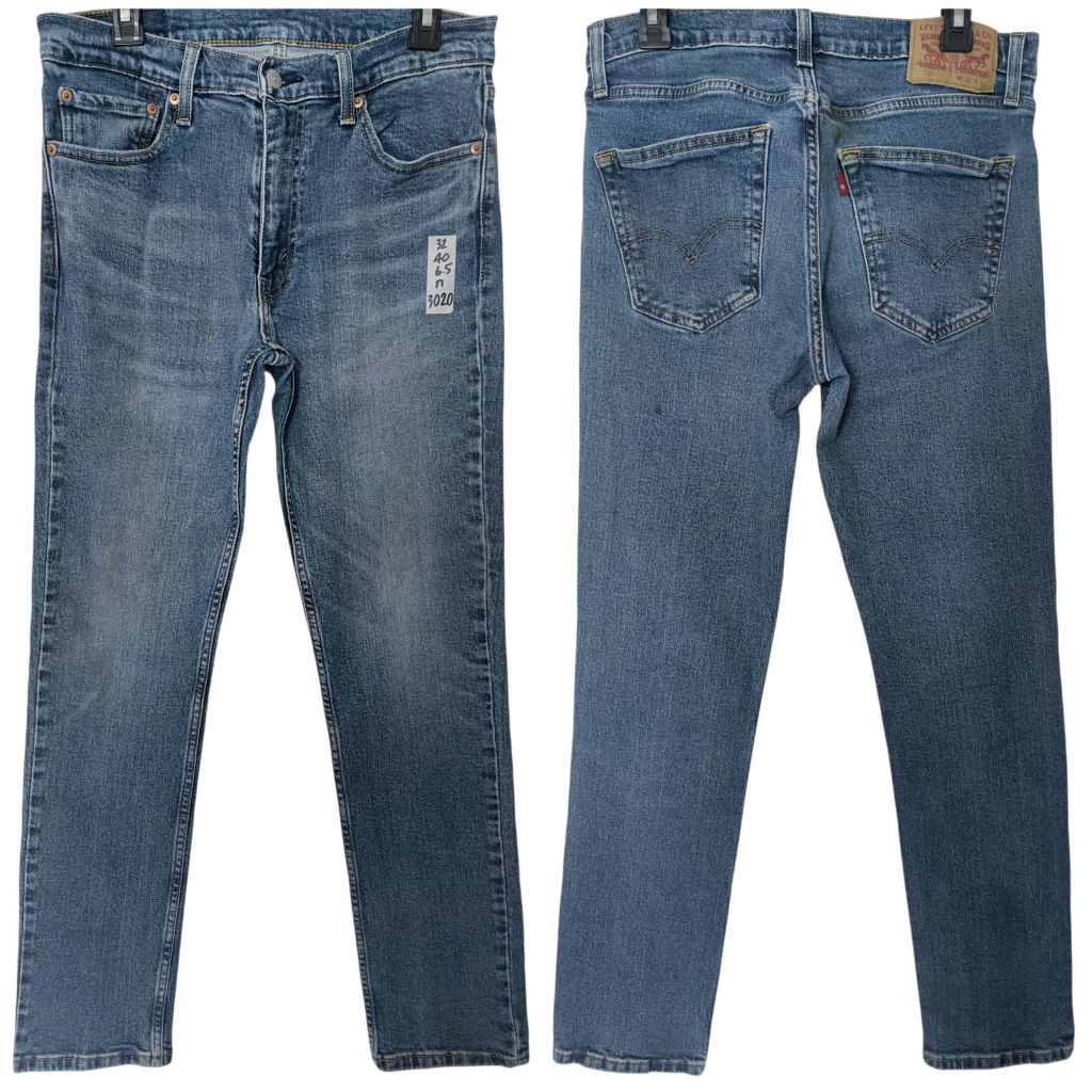 รหัส ก.3020 ลีวายรุ่น511แท็ปR เอว32 ยาว40 ปลายขา6.5 ยีนส์ชายมือสอง