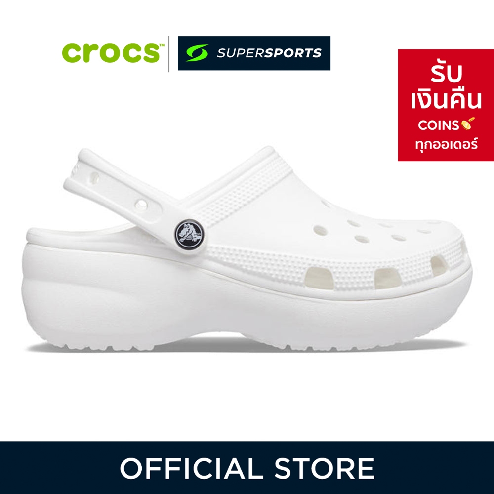 CROCS Classic Platform Clog รองเท้าลำลองผู้หญิง 206750-100