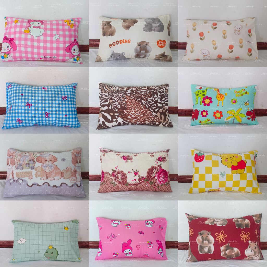 ปอกหมอนหนุน  แบบลิ้นปิด   ขนาด 19 * 28  cm  ผ้าคอตต้อน ราคาต่อ 1 ใบ