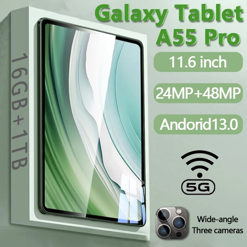 2026 GALXXY TAB แท็บเล็ตหน้าจอใหญ่ 11.8" FHD+ 120Hz แบบถนอมสายตา ชิปเซ็ต andrord14 เชื่อมต่อ 4G/WiFi แบตเตอรี่