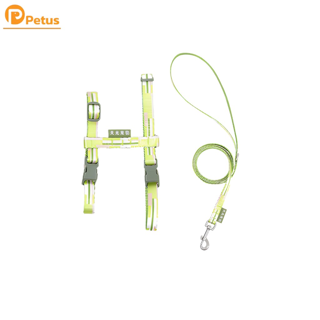 สายจูงแมว ชุดสายจูงแมว Cat leash ช่วยลดแรงดึง สายอ่อนนุ่ม กระจายน้ำหนักดี มีให้เลือก 2แบบ Petus pet