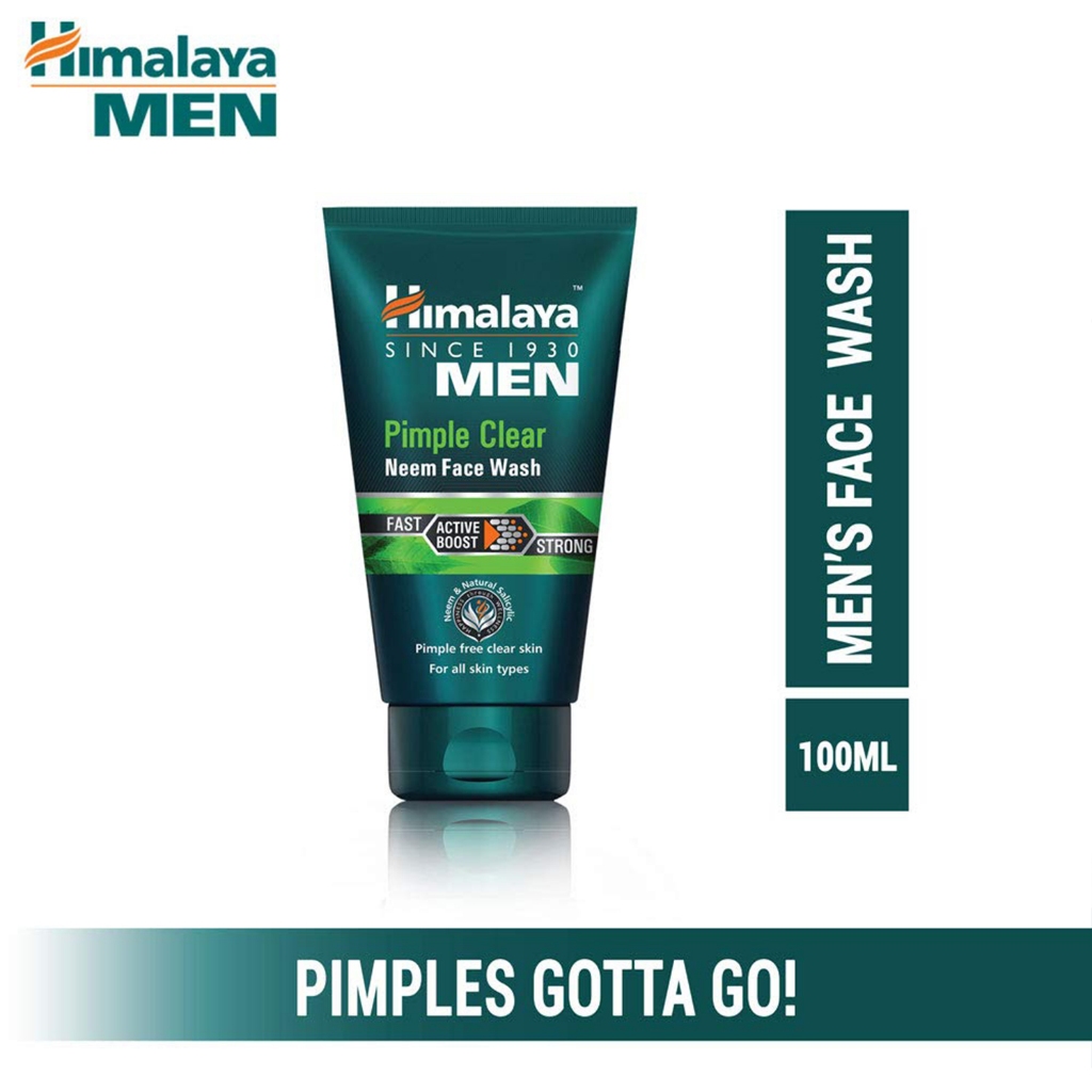 Himalaya Men Pimple Clear (Neem Face Wash) โฟมล้างหน้าเพื่อผิวผู้ชายโดยเฉพาะ 100ML