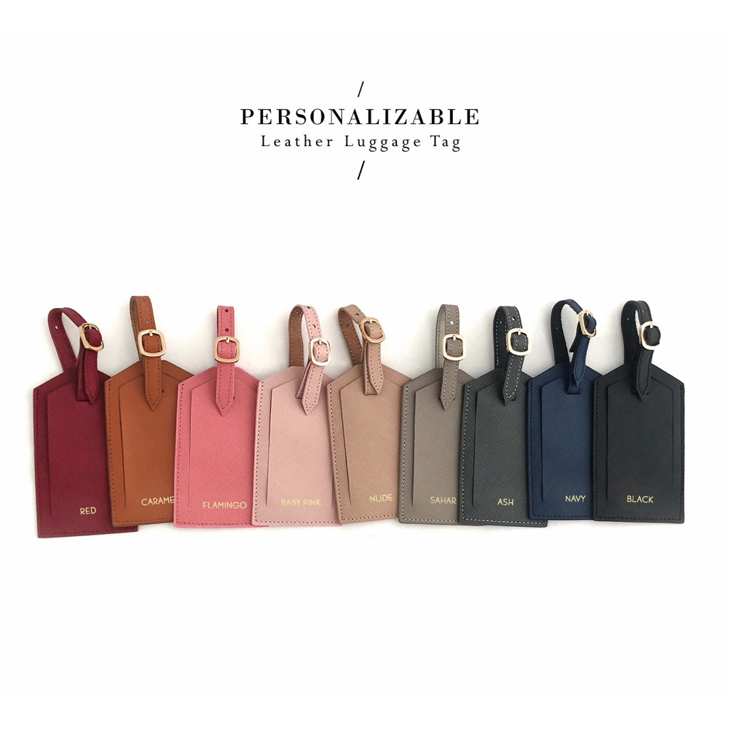 VITT Personalized Leather Luggage Tag