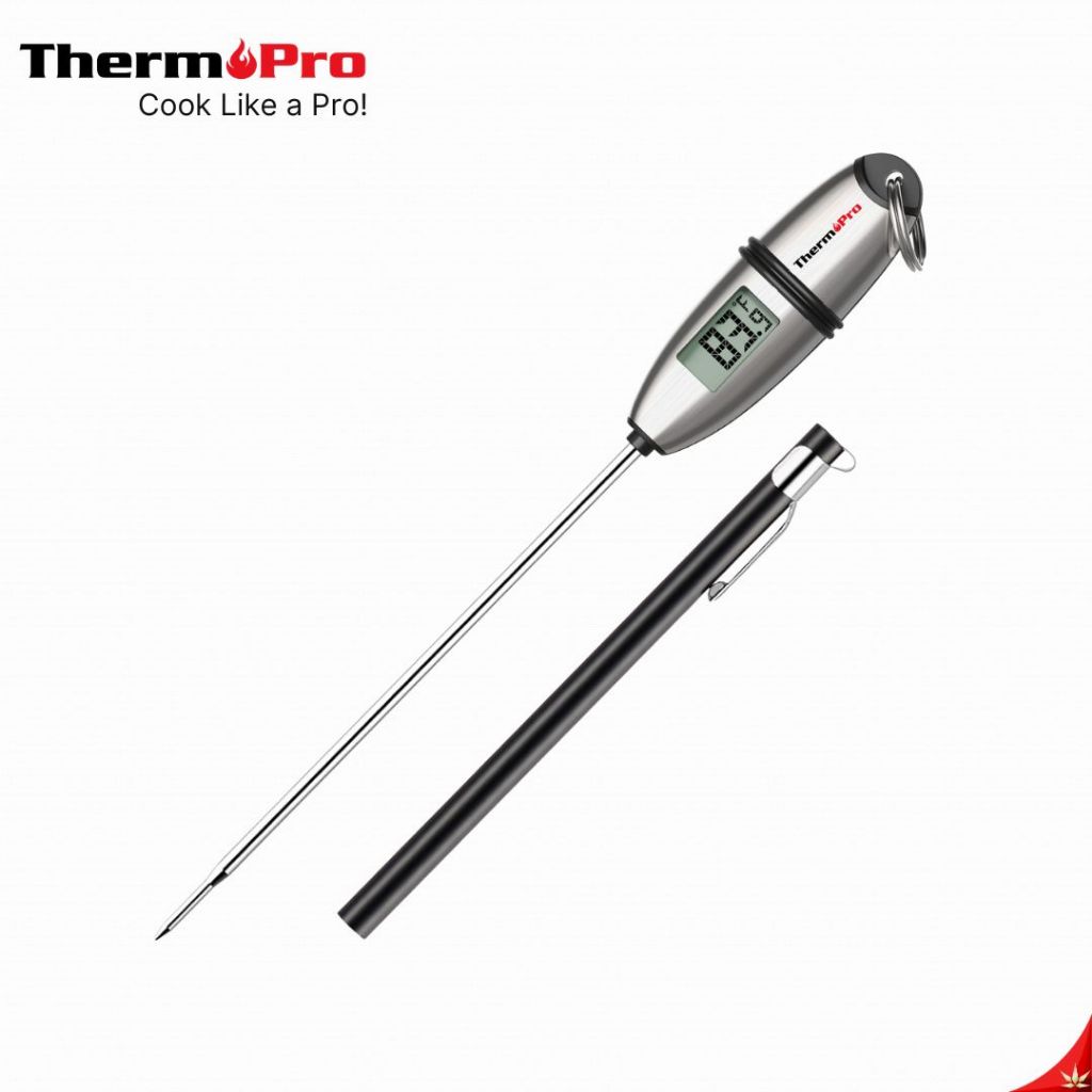 ThermoPro TP-02S เทอร์โมมิเตอร์วัดอุณหภูมิอาหาร วัดอุณหภูมิเนื้อสัตว์ เเบบปากกาดิจิทัล อ่านค่าไว BBQ