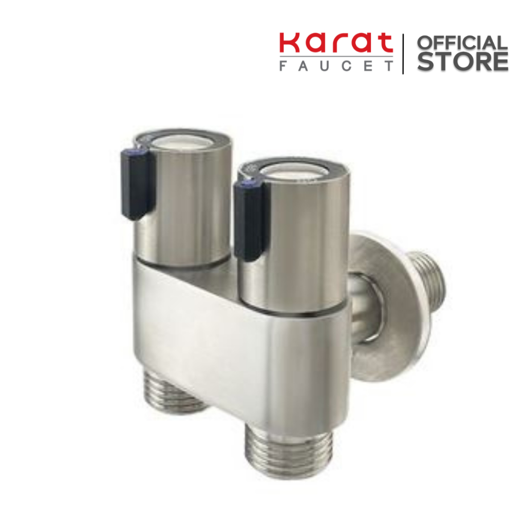 Karat Faucet สต็อปวาล์วสเตนเลสแบบสองทาง รุ่น KA-01-432-63