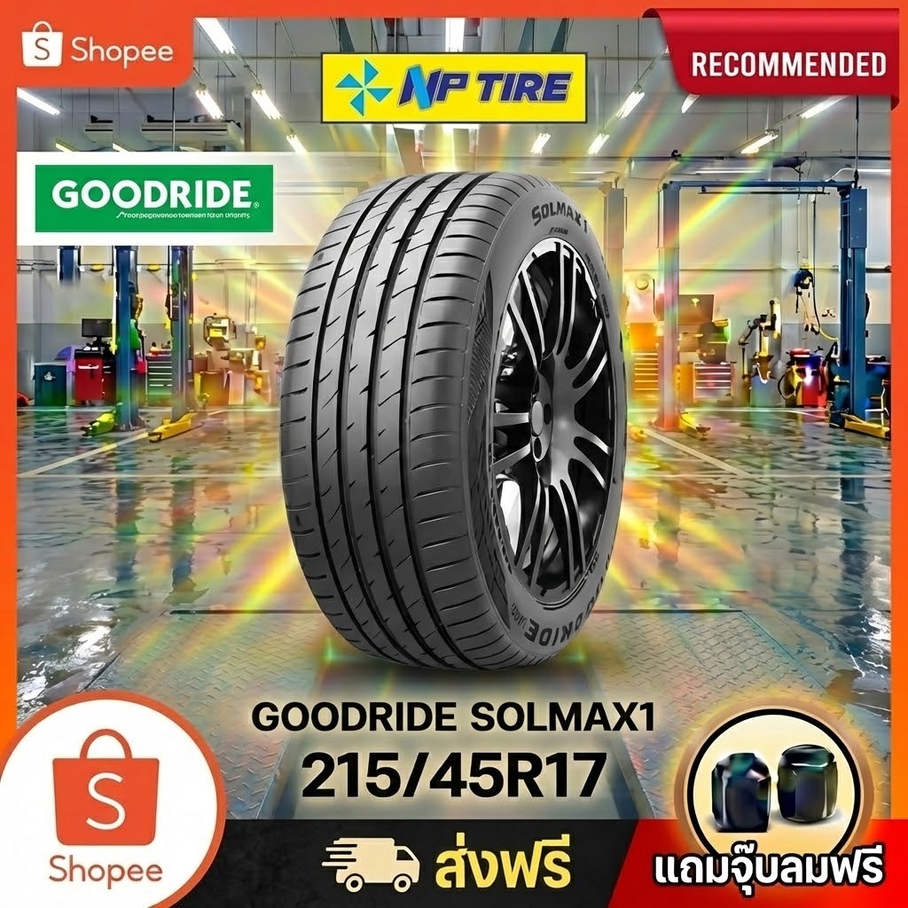 ยาง 215/45R17 GOODRIDE SOLMAX1  ราคาต่อเส้น  ปี 2025