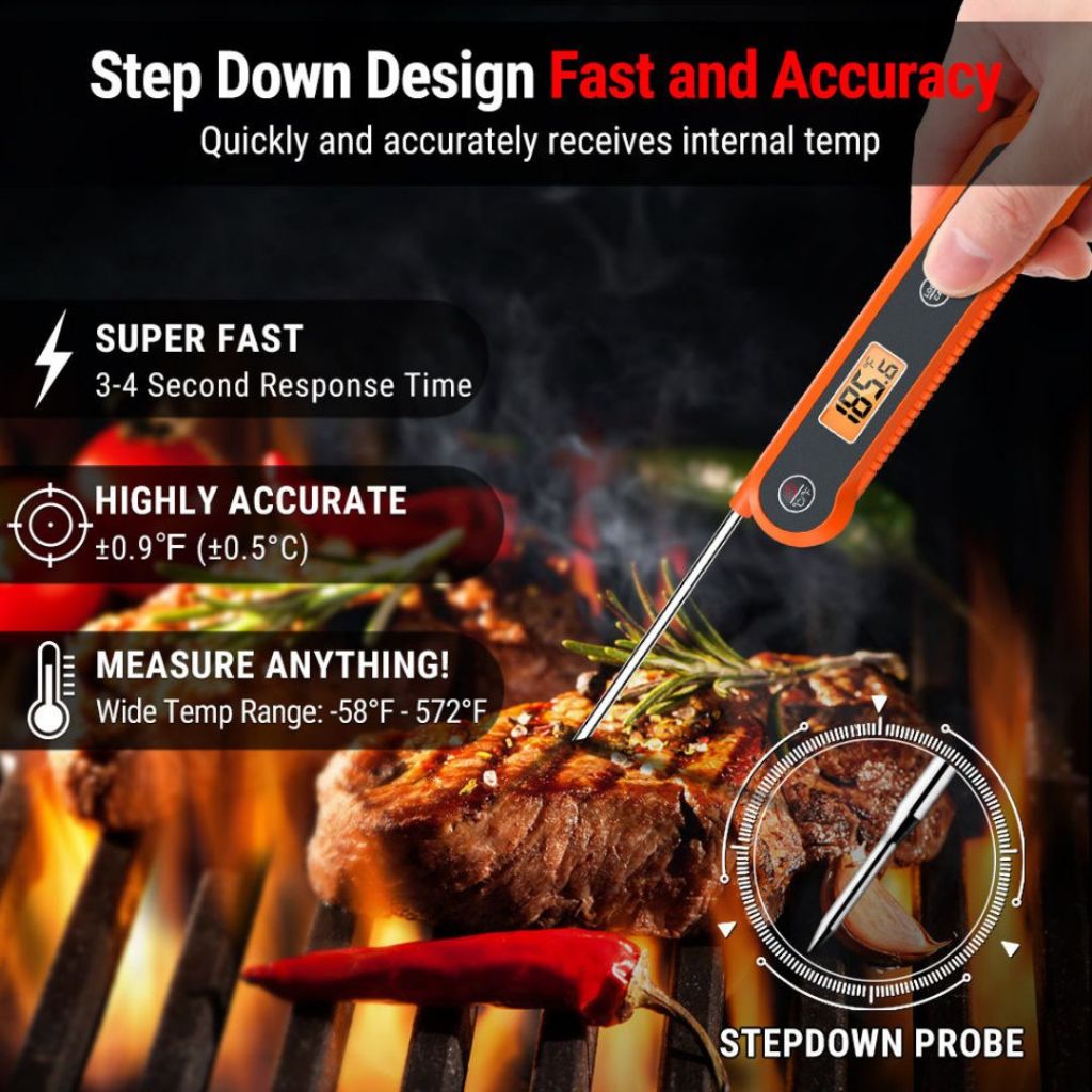 ThermoPro TP-03H เครื่องวัดอุณหภูมิอาหาร Instant-Read Meat Thermometer รุ่นTP-03H ราคา ถูกที่สุด ดีลบีเคเค แกลเลอรีภาพที่ 4