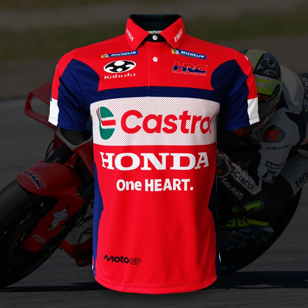 เสื้อPolo MotoGP ทีม ฮอนด้า HRC คาสตรอล 2025 #MG0200 รุ่น โจน เมียร์#36 ไซส์ S-5XL ราคา ถูกที่สุด ดีลบีเคเค