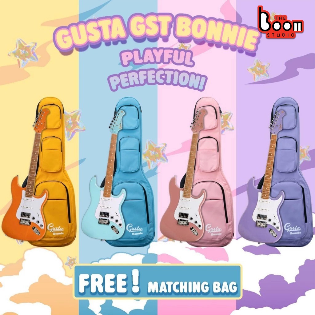 กีต้าร์ไฟฟ้า Gusta GST Bonnie  Electric Guitar แถมกระเป๋า รับประกันศูนย์ THE BOOM STUDIO