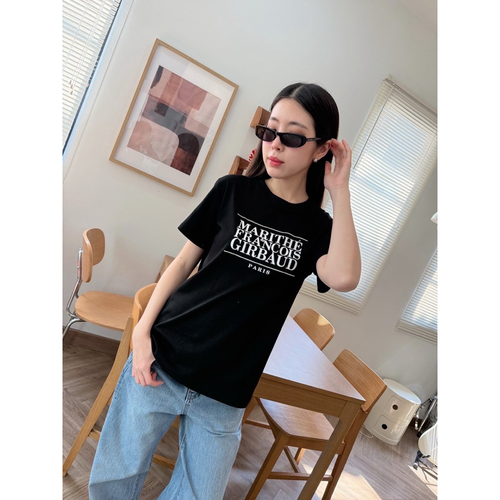 “MARITHE 2Tone T-Shirt” เสื้อยืดแบรนด์ดัง รุ่นใหม่ งานตามหาชนช็อปเกาหลีเลยค้า งานปักลายอักษรด้านหน้า - รูปที่ 4