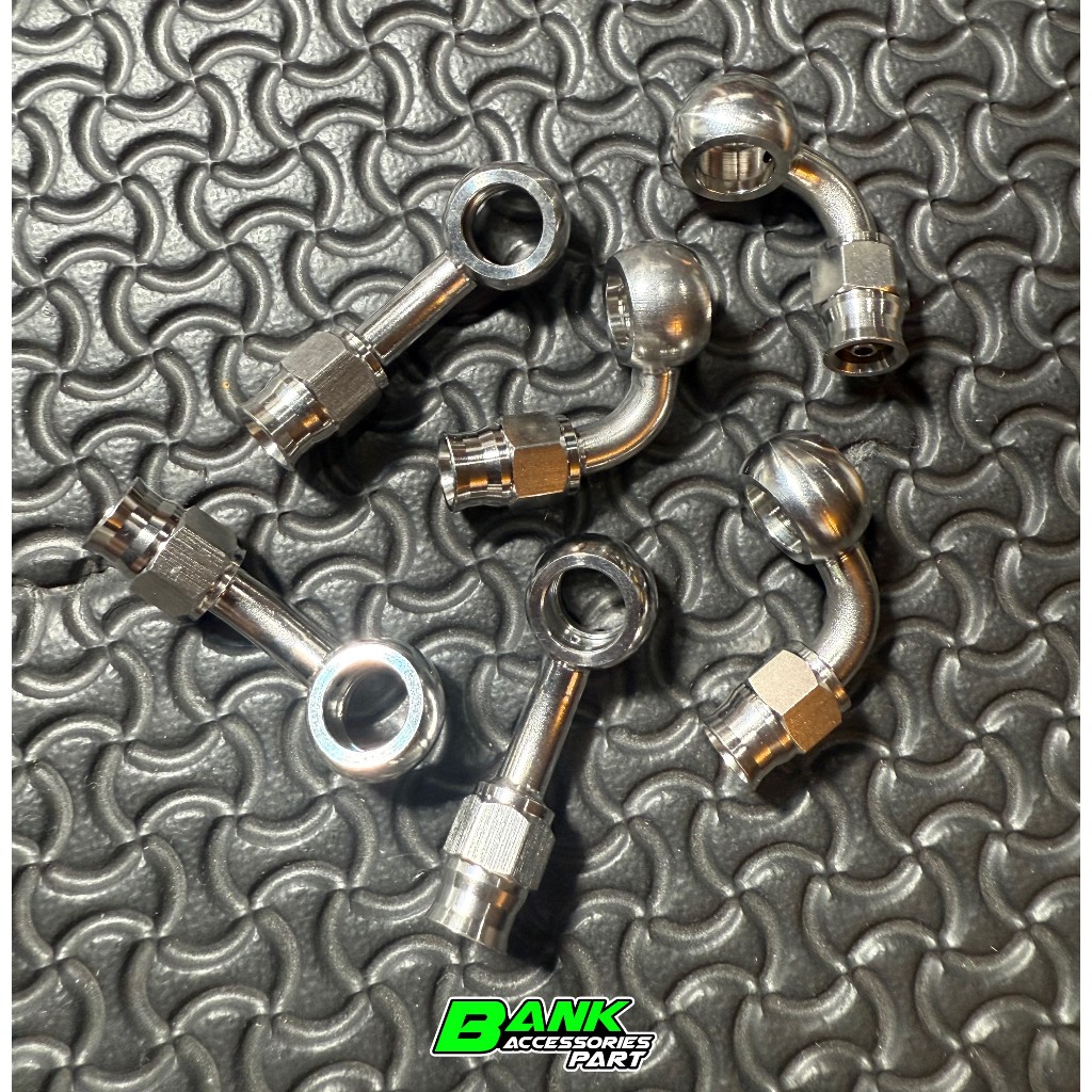 หัวฟิตติ้ง สแตนเลส AN3 สำหรับรถจักรยานยนต์