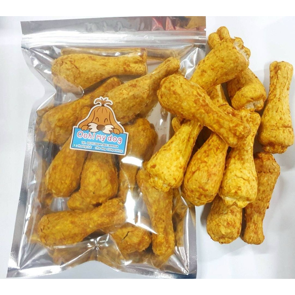 ขนมขัดฟันสุนัข PACKใหญ่ น่องไก่หยอง🐶บรรจุ10ชิ้น🐶