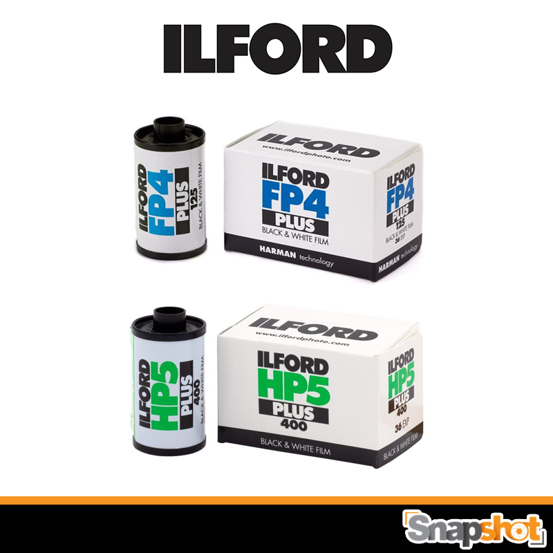 ฟิล์มขาวดำ ILFORD FP4 Plus 125 / HP5 Plus 400 Black & White Film 135 36exp