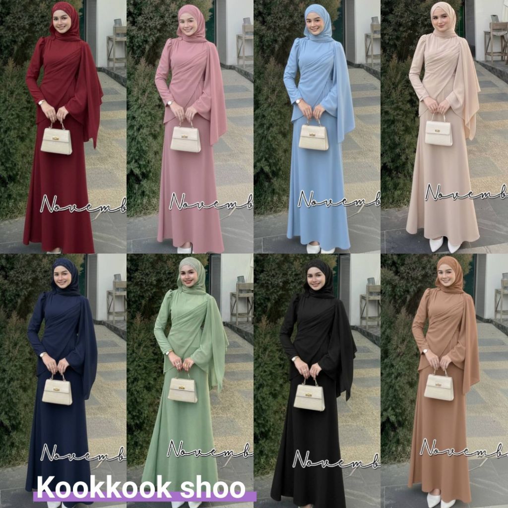 🚛ส่งฟรี+โค้ดลดสุดคุ้ม✅✅ชุดเดรสอิสลาม ชุดเดรสมุสลิม ชีฟอง แฟรี่