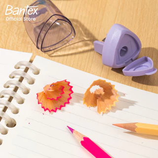 Bantex กบเหลาดินสอ กบเหลาสุ่มสี ใบมีดคม ขนาดพกพาสะดวก มินิมอล สำหรับการเรียนและสำนักงาน Sharpener
