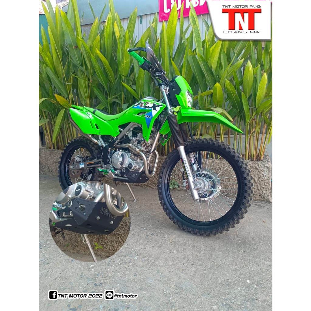 การ์ดแคร้งKLX230 SHERPA(2025) V.2 อลูมิเนียมความหนา4mm. (สินค้าพร้อมส่ง)
