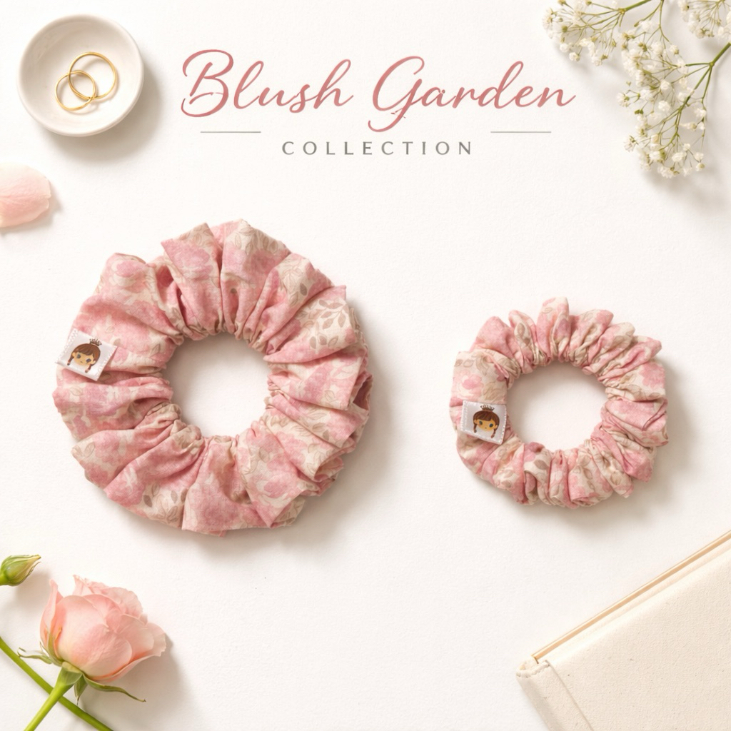 ยางรัดผม •BK-TIN HANDMADE• Blush Garden Collection 🌸