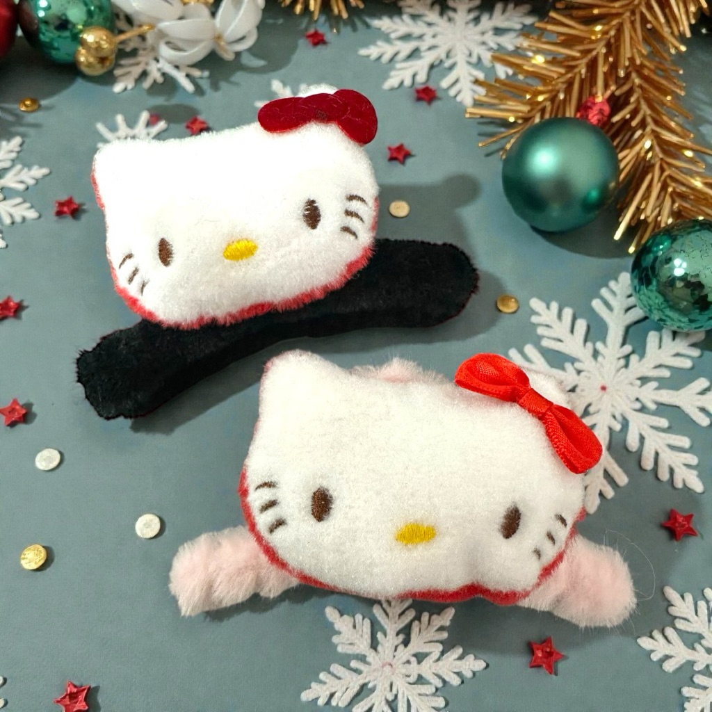 กิ๊บหนีบผม Hello Kitty ขนาดใหญ่ 13cm กิ๊บคิตตี้ขนนุ่ม กิ๊บหนีบผมแฟชั่น สำหรับผู้ใหญ่/เด็กโต