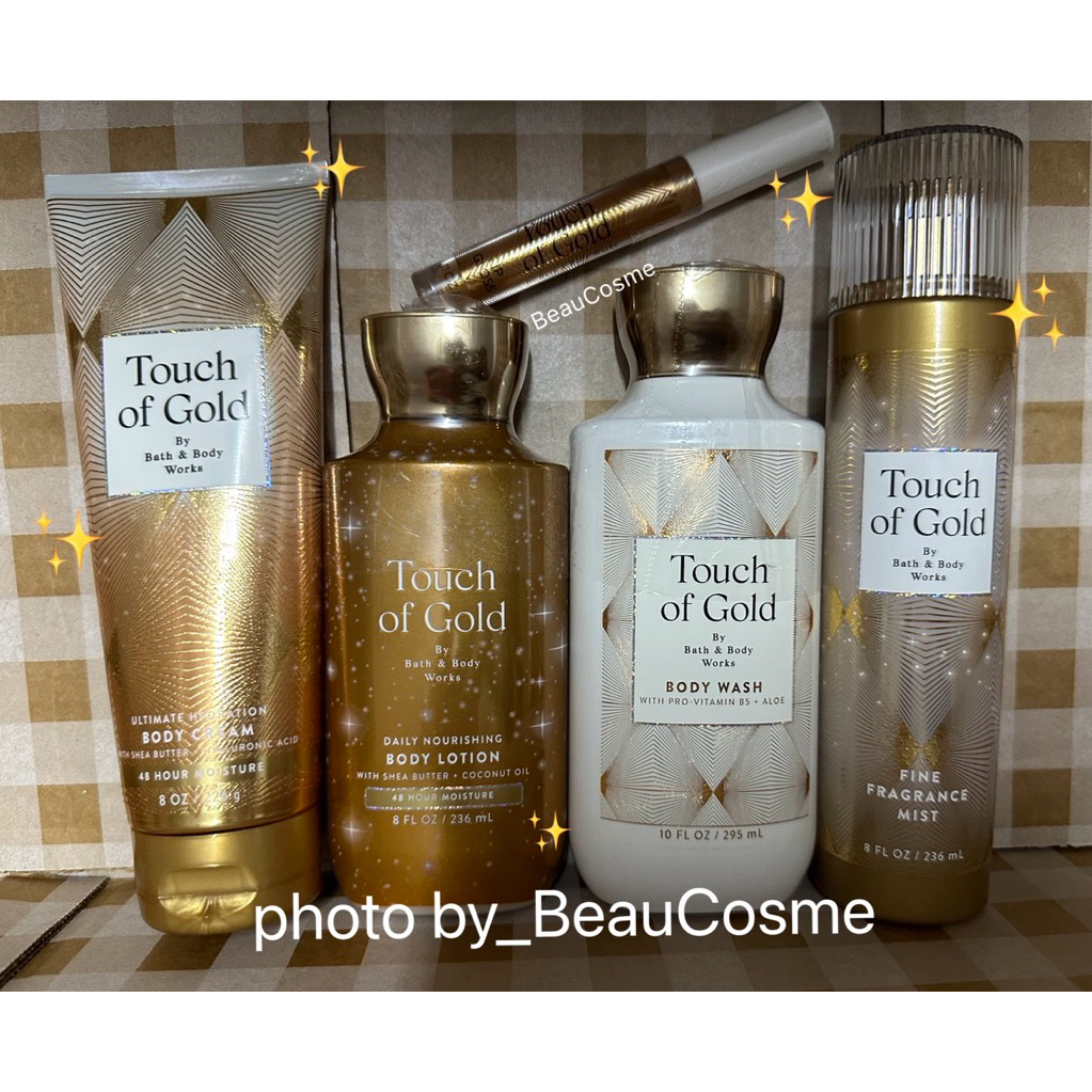 Bath&BodyWorks Touch of Gold Mist บอดี้สเปรย์ ครีม โลชั่น เจลอาบน้ำ สครับขัดผิว
