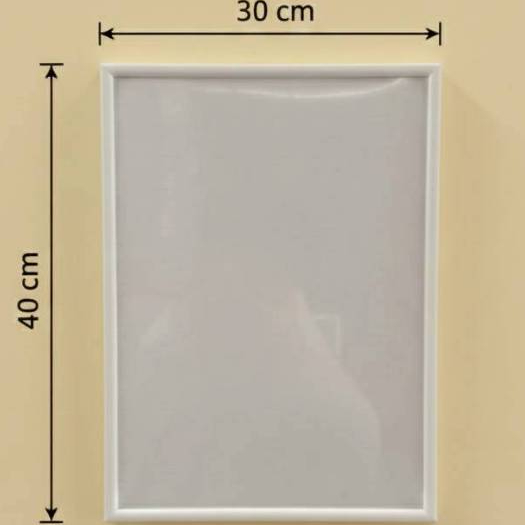 กรอบรูปสีขาว ขนาด40x30ซม. กรอบรูปขนาด40x30ซม. สีขาว กรอบรูปน้ำหนักเบาเหมือนก้อนเมฆ