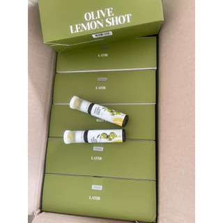 พร้อมส่ง💢[LATIB] Olive Lemon Shot Ginger shot25ml💯🇰🇷 ชุด แคปซูลน้ํามันมะกอก+เลมอนช็อต ขิงช็อต 1กล่อง14ขวด
