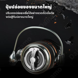Dainamo รอกตกปลาแบบหมุนได้ อัลลอยด์น้ำหนักเบาพิเศษ แกนม้วนลึก ด้ามสั้น 25 กก. 5+1BB เหมาะสำหรับการตกปลาน้ำจืดและน้ำเค็ม