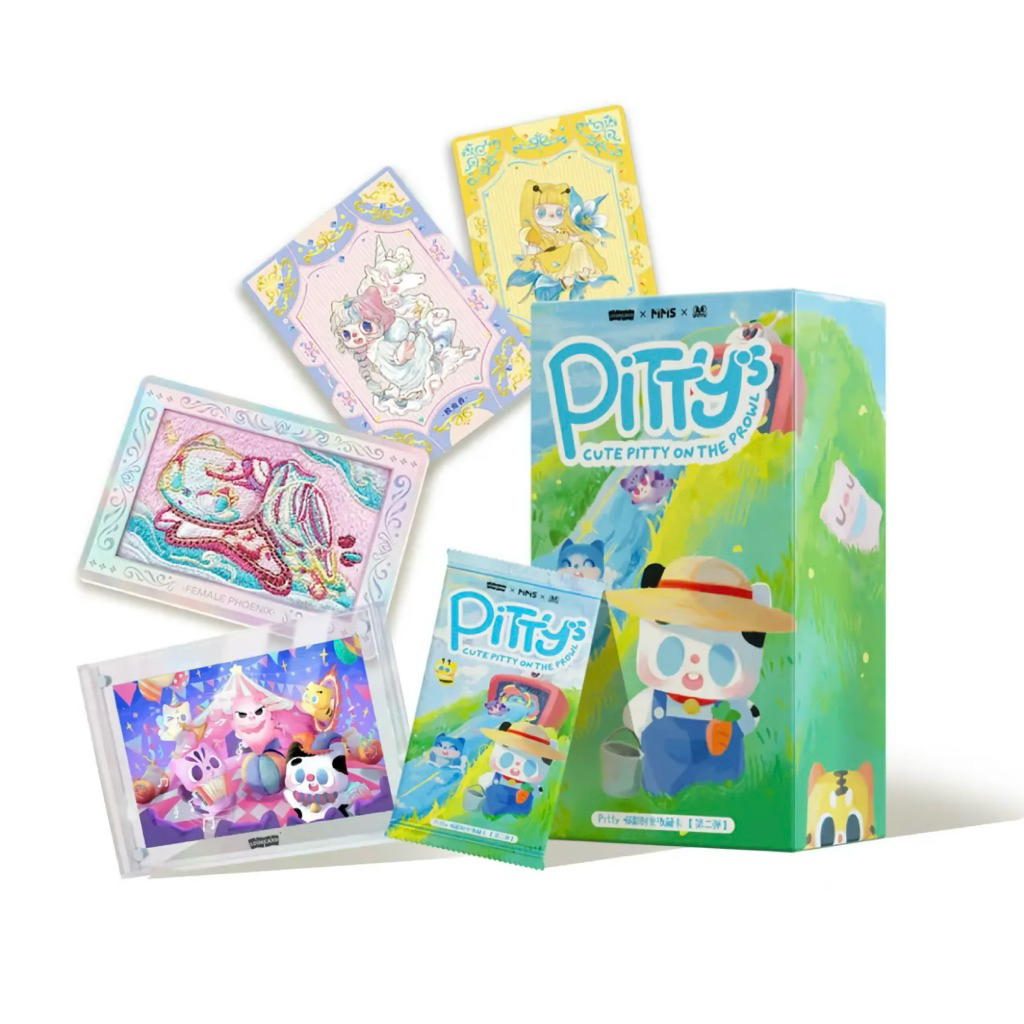 （แบบจุ่ม) Pitty Card - Cute Pitty On The Prowl 1ซอง3ใบ