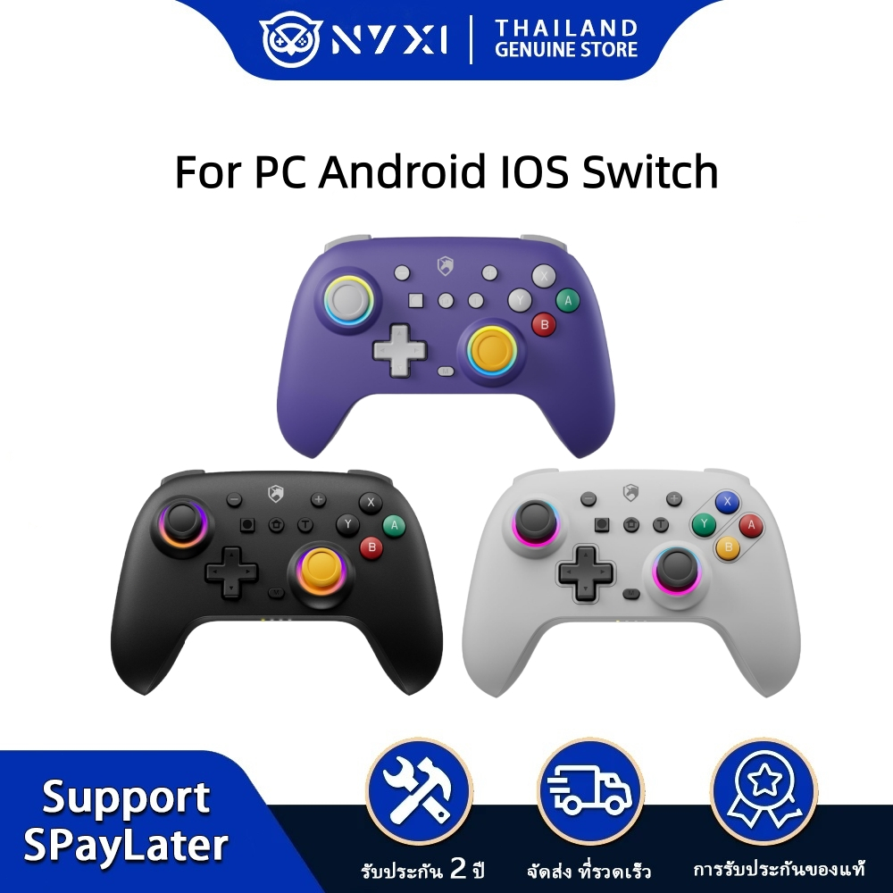 ECHTPower Wireless บลูทูธ Pro Game Controller สำหรับ Windows PC Android iOS Switch Lite ตัวควบคุมเกม