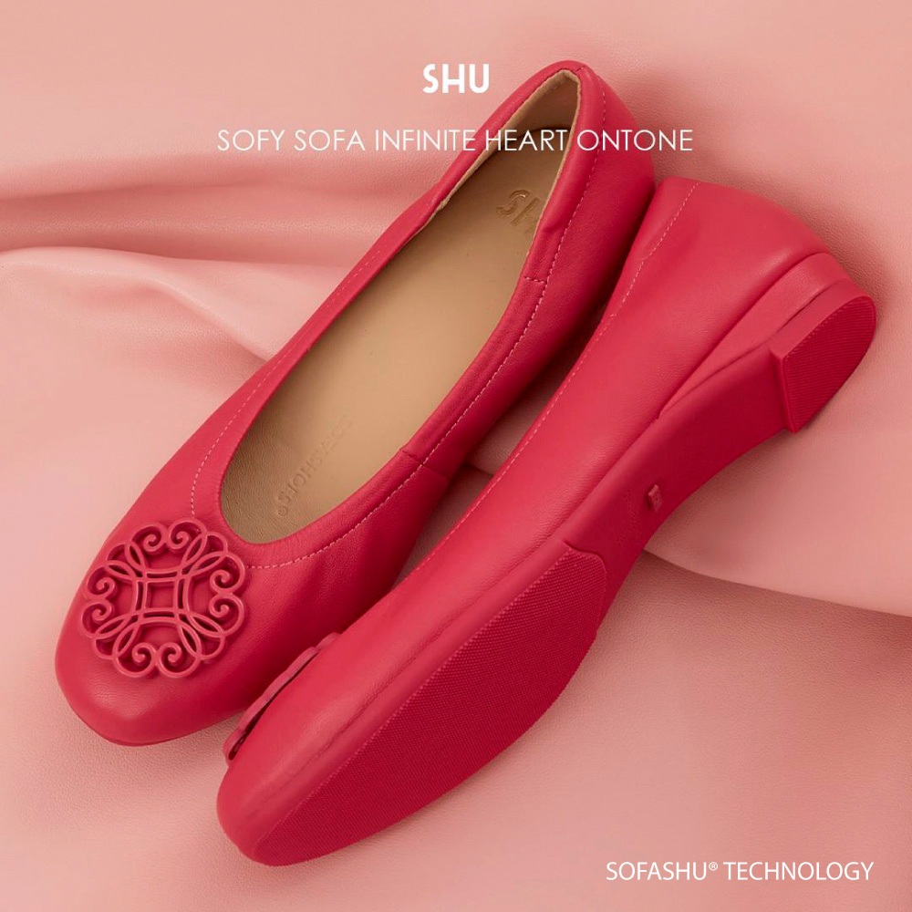SHU SOFYSOFA 0.5" INFINITE HEART ONTONE รองเท้าคัทชู