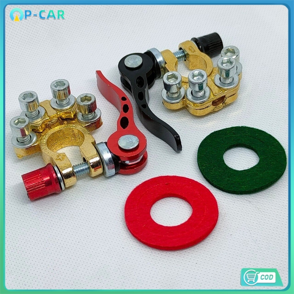 【COD】2ชิ้น ที่หนีบแบตเตอรี่รถยนต์แบบปลดเร็ว 12V/24V ที่หนีบขั้วแบตเตอรี่ อเนกประสงค์ ใช้งานง่าย รุ่น