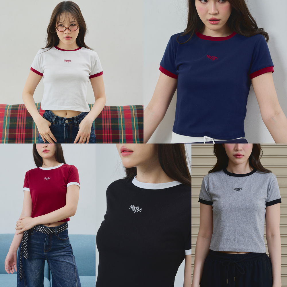 Nineties Design เสื้อยืดเบสิก ครอป และ Oversize รุ่น Basicly