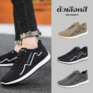 YaaKu Sale‼ 🔥New Fshion ใหม่รอผู้ชายรอวิ่งระบายอากาศรลำลองรองเท้ากีฬา แฟชั่นสําหรับผู้ชาย size38-45