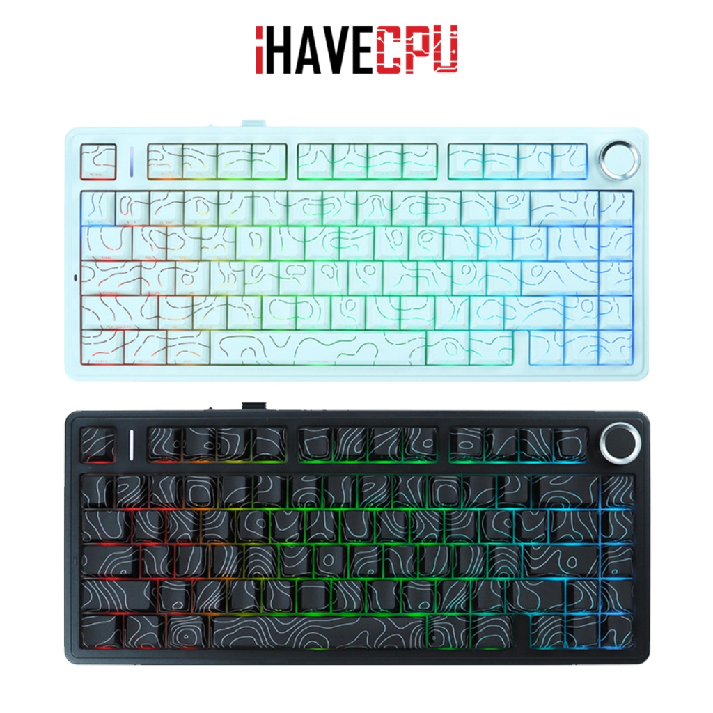 คีย์บอร์ด (keyboard) iHAVECPU AULA F75 3IN1 WIRELESS SIDE PRINT CONTOUR (EN)