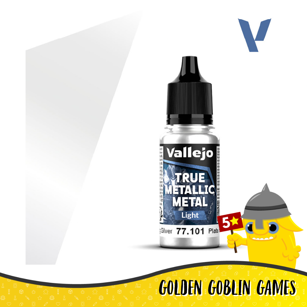 Vallejo True Metallic Metal: Light: Sterling Silver (POS. 1)