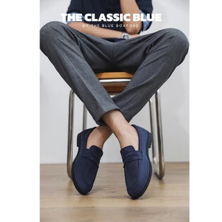 (พร้อมส่ง)The Classic blue - Dean Penny Loafer shoes รองเท้าหนังโลฟเฟอร์ - ไซส์ใหญ่สุด 45 ยาว 27.5 ซม.