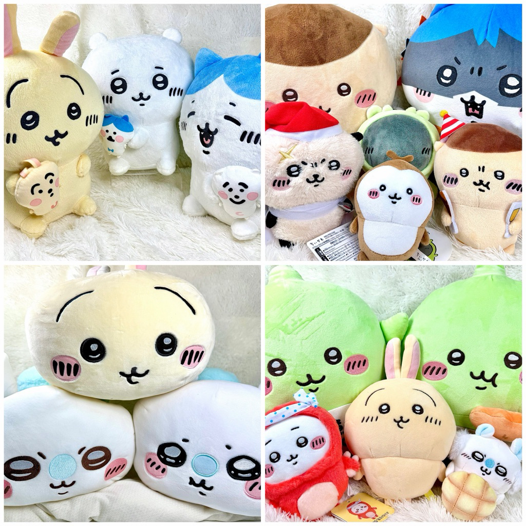 ของแท้ พร้อมส่ง ส่งไว ตุ๊กตา Chiikawa Usagi Hachiware Momonga Rakko Manju Shisa Furuhonya ลิขสิทธิ์