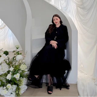 Lady M | Layered skirt plus-size กระโปรงฟรุ้งฟริ้งระบายชั้นๆ สาวอวบ พลัสไซส์ถูกใจ ให้ลุคลูกคุณหนู ใส่ออกงาน เที่ยวคาเฟ่