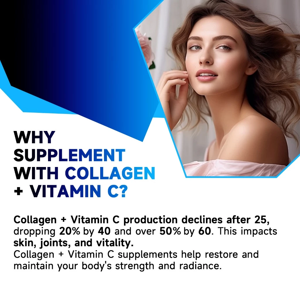 Mama Beauty คอลลาเจน วิตามินซี Collagen with Vitamin C บำรุงผิว ผม เล็บ thumbnail 6