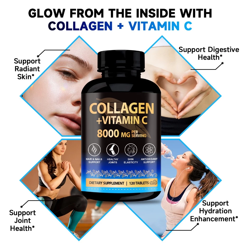 Mama Beauty คอลลาเจน วิตามินซี Collagen with Vitamin C บำรุงผิว ผม เล็บ thumbnail 5