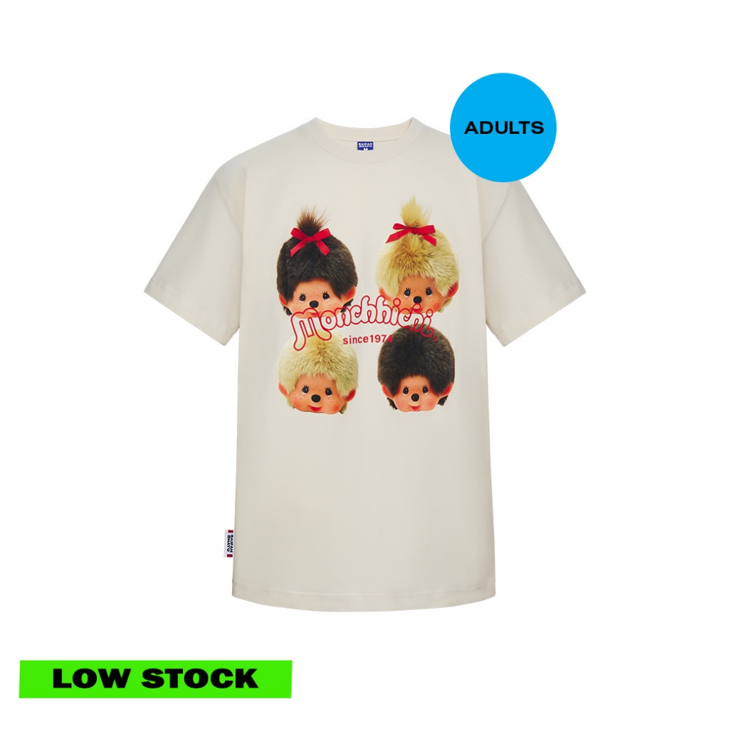 (DROP 9) TEAM MONCHHICHI TEE (ADULTS) (SIZE S, XL-XXL พร้อมส่ง/PRE-ORDER M-L ส่ง 26 มิ.ย.)