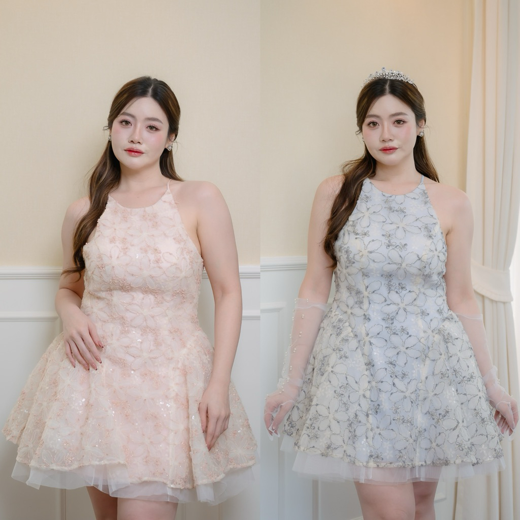 Laymé | Primrose short dress Plus Size 4XL ไซส์ใหญ่ สายหวาน เดรสสั้นสาวอวบ ใส่ออกงาน ชุดเพื่อนเจ้าสาว ถ่ายรูป
