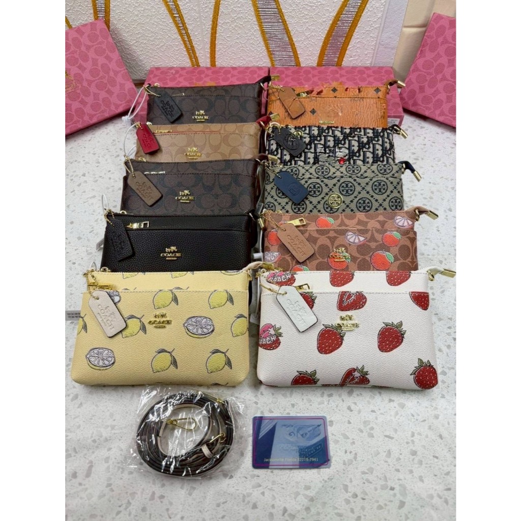 💁🏻‍♀️ กระเป๋าสะพายข้าง+มีสายถือด้วยสำหรับผู้หญิงมี 3 ช่องขนาด 8 นิ้วสำหรับผู้หญิงสินค้าพร้อมจัดส่งมี 9 สี