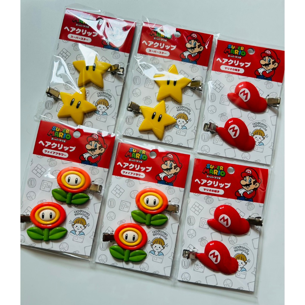 พร้อมส่ง! กิ๊ฟติดผมMario มาริโอ้ ของแท้ นำเข้าจากญี่ปุ่น