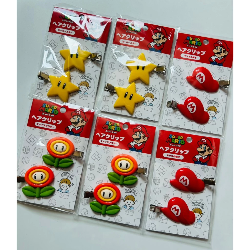 พร้อมส่ง! กิ๊ฟติดผมMario มาริโอ้ ของแท้ นำเข้าจากญี่ปุ่น