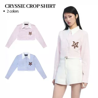 Merge Official - Cryssie Crop Shirt (พร้อมส่ง)